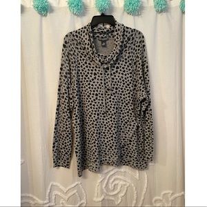 Cowl neck lite sweater